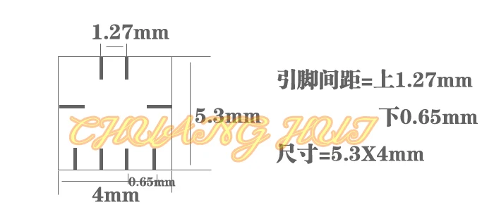 FSHH WSON8 DFN8 QFN8 MLF8 программист адаптер(флип тестовое сиденье) шаг = 1,27 мм/0,65 мм Размер = 5,3x4 мм