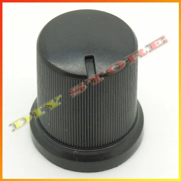 wholesale 100pcs/lot Brand New black 17mm high 6mm 15/64" Shaft Diameter encoder Knobs+free shipping-10000411