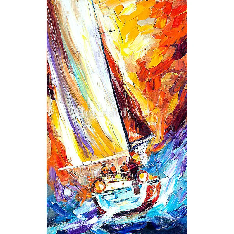 

Hand Painted Fight With The Wind Oil Painting On Canvas For Abstract Thick Palette Knife Painting Living Room Decor Artwork Fine
