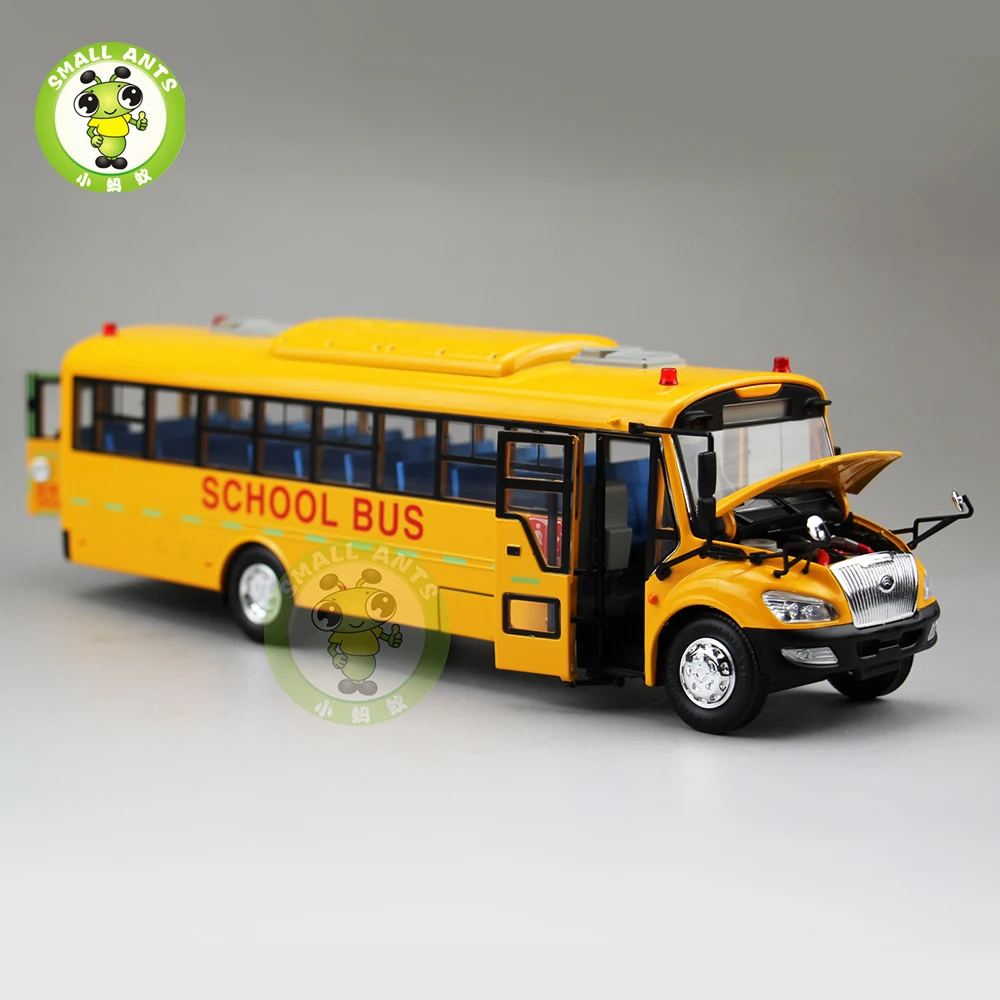 1/42 масштаб школьный автобус модель Китай YuTong ZK6109DX литья под давлением металлическая модель автобус автомобиль игрушки подарки