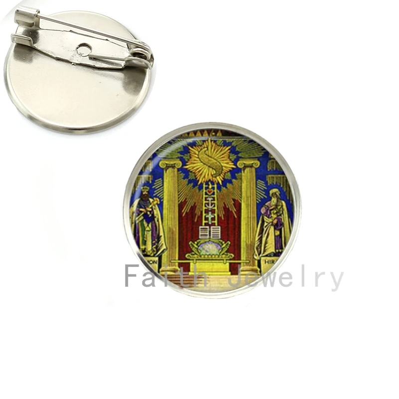 

Wholesale 2016 new fashion Masonic jewelry golden Masonic sign brooch pins trendy Masonic symbol brooches men accessories NS275