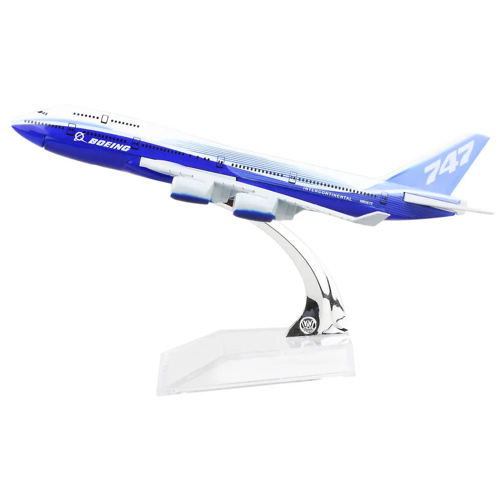 Boeing 747 16 см металлический самолет из сплава модели детский подарок на день рождения Рождественский подарок модели самолета