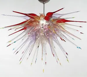 Best Modern Luxury Chandeliers LED Bulbs Colorful Hand Blown Murano Glass For Hotel 110/120/220/240V LR234