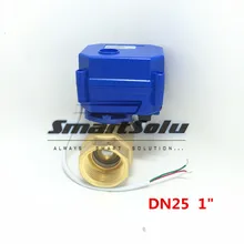 " DN25 110-230VAC 2-ходовой моторизованный шаровой клапан, нормально закрытый корпус из латуни CR2-02 Электрический шаровой кран