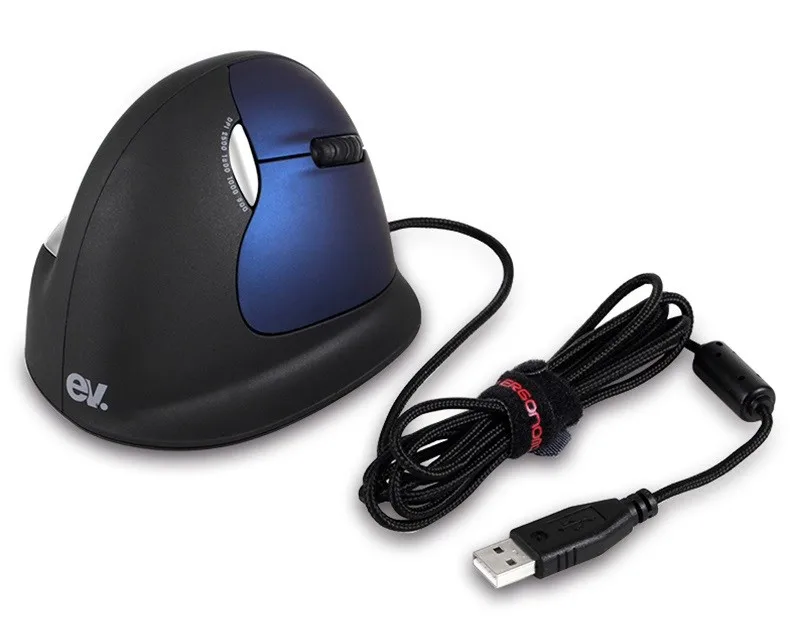 Новая EV-OP-022 Регулируемая 2400 dpi USB Проводная эргономичная Вертикальный Лазерный игровой мыши Ноутбук Настольная компьютерная мышь