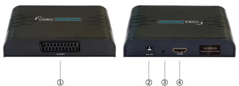 1 шт./лот, LKV382 HDMI конвертер/переходник в Scart, HDMI вход и Scart выход, композитный AV адаптер для Blu-Ray DVD STB небо ТВ