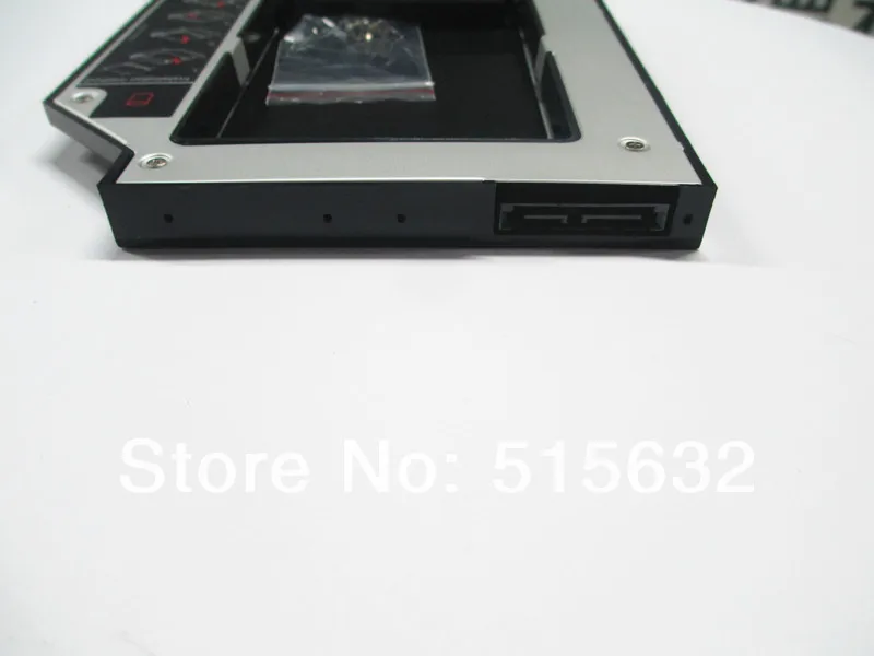 Новый USB 2.0 Тонкий внешний корпус для 12.7 мм SATA cd-dvd-rw привод + 12.7 мм HDD жесткий диск Оптический Bay caddy