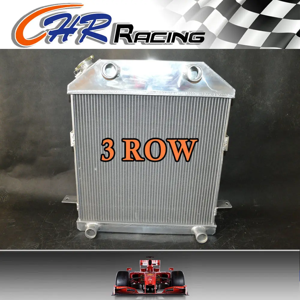 1939 1940 1941 Ford Car Radiator for Chevy Motor Aluminum 3 Row Champion