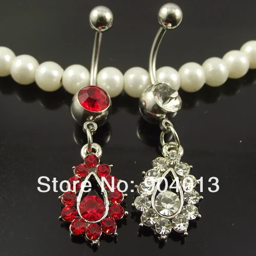 12 шт. Бесплатная доставка Средства ухода за кожей Jewelry кольцо пупка, пупка украшения животных оптовая продажа ювелирных изделий с капли воды