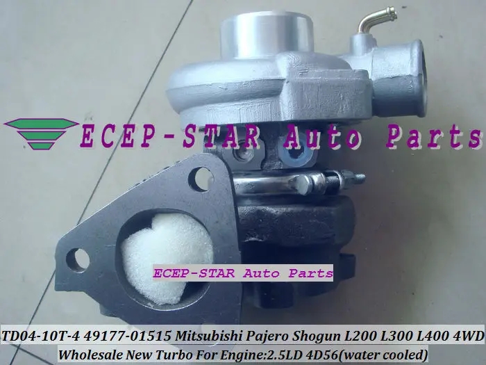 TD04-10T-4 49177-01515 Turbo Turbocharger For Mitsubishi L300 4WD Delicia Pajero Shogun L200 L400 2.5LD 4D56 water cooled (3)