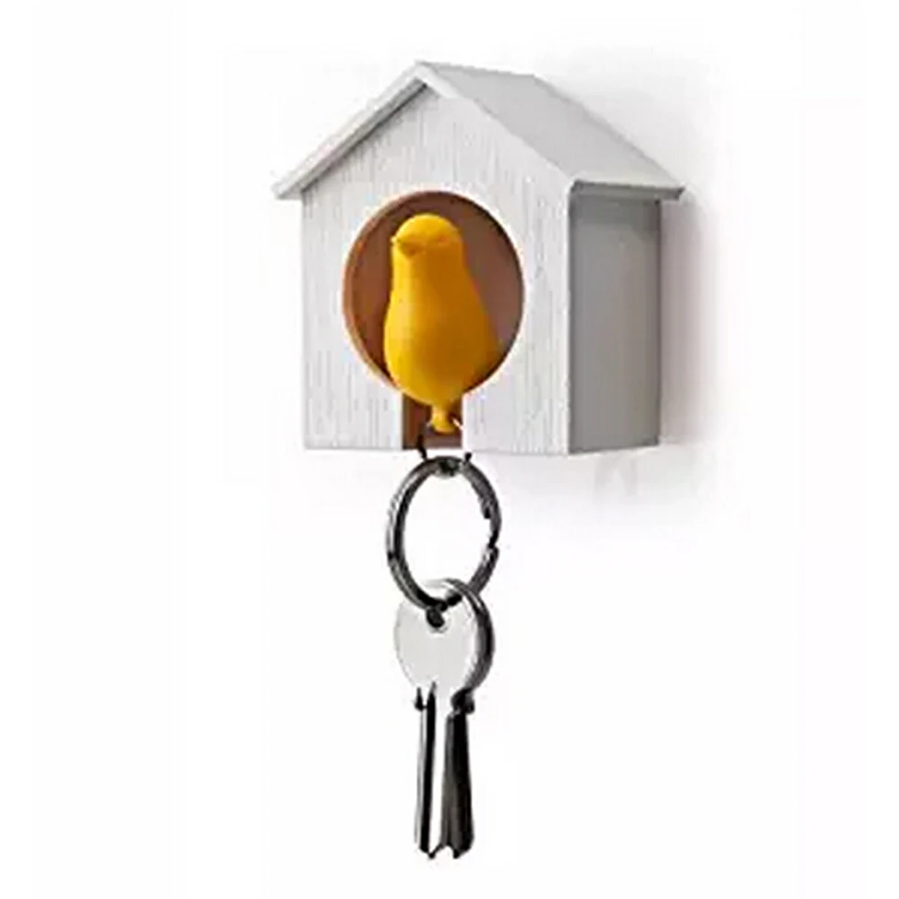 

Bird Keychain + 1 PC Bird House Nest Whistle Key Holder Chain Ring Keyholder Keychain Keyring Hanger Rack