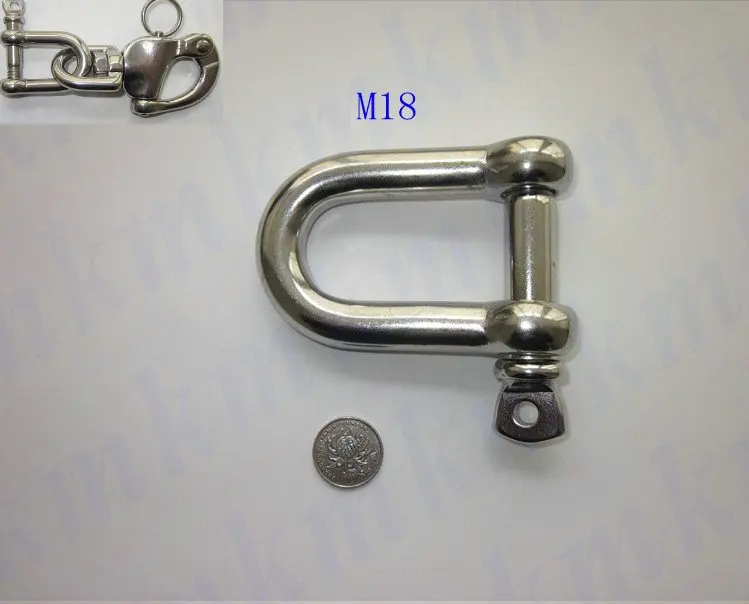 Нержавеющая сталь маленький мини Тип D и Dee M5 штифт Якорная Скоба