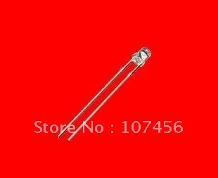 (15000 pces) 3mm led vermelho superior liso