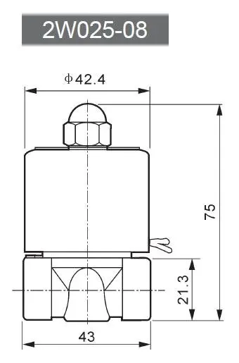 1/8 ''Вода Клапан Миниатюрный электромагнитный Клапан Латунь 2 Way Клапан 2W025-06 2.5 мм пор