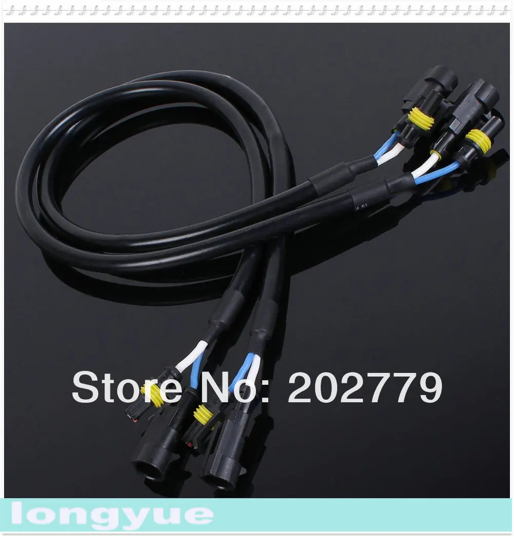 2 шт xenon проводной HID Жгут для балласта разъем amp plug-n-play модель 30 см провода