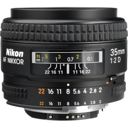 Объектив Nikon 35/2 D объектива AF Nikkor 35mm f/2D объектив для D80 D90 D7200 D7100 D300 D500 Df D610 D750 D700 D800 D810 D3 D4 D5