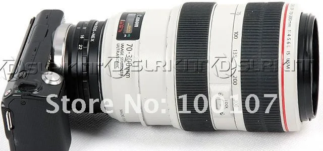 Встроенное кольцо-адаптер с диафрагмой для объектива Canon EOS EF для SONY NEX E Mount Adapter NEX-7 NEX-5-3