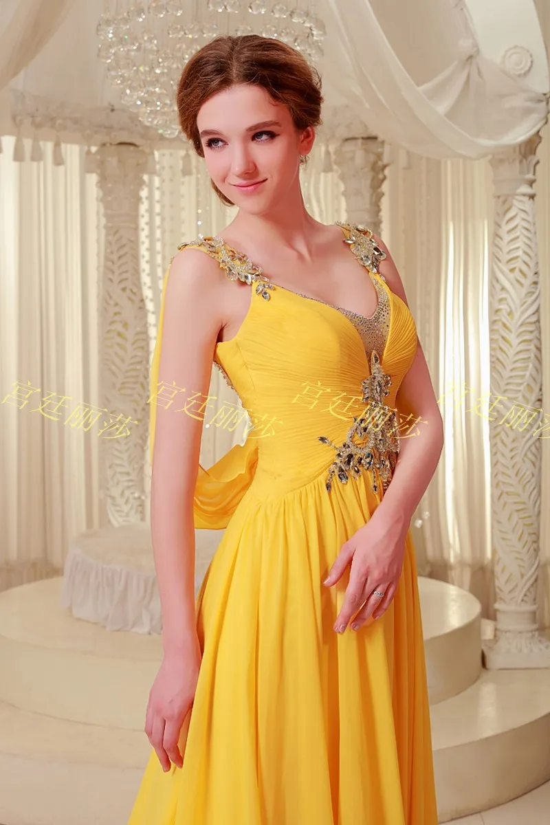 Роскошные Украшенные стразами vestido Формальные невесты шифон Длинные вечерние Выпускной Выходные туфли на выпускной