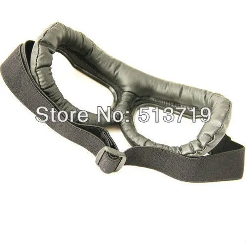 Черные очки с прозрачными линзами WWII RAF винтажный Пилот Мотоцикл Байкер крейсерский шлем