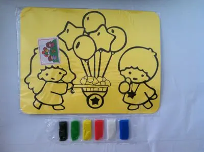100pcs/lot DIY Color Sand art kits, kids party toys, Many degisns mixed_toyo, children outdoor toys