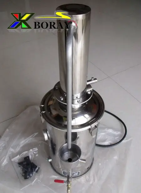 5L дистиллятор воды павильон дистиллятор из нержавеющей стали оборудование для дистиллированной воды 5 литров образовательное оборудование