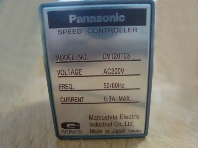 Dv1104(старый) Panasonic Двигатели переменного тока Скорость контроллер mgsda1() Гарантировано