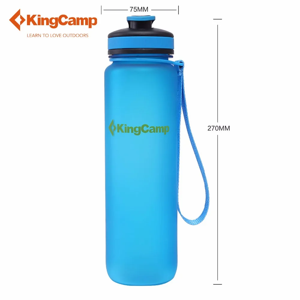 Kingcamp 1000 мл Ультралегкая бутылка для воды для путешествий на открытом воздухе без бисфенола