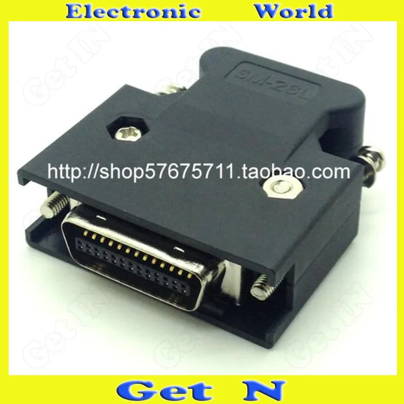 

10pcs SCSI Connector CN26 Male Plastic Shell Screw Type Plug 26P Male Adapter Welding Interface