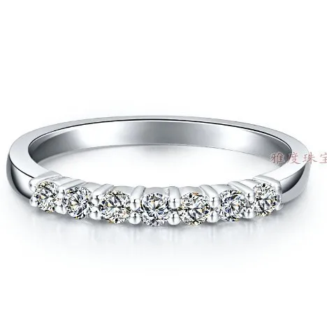 Fancy 1,21 Ct кольцо с муассанитом подлинное 18 K 750 кольцо из белого золота для женские обручальные кольца Свадебная Фантастическая бижутерия