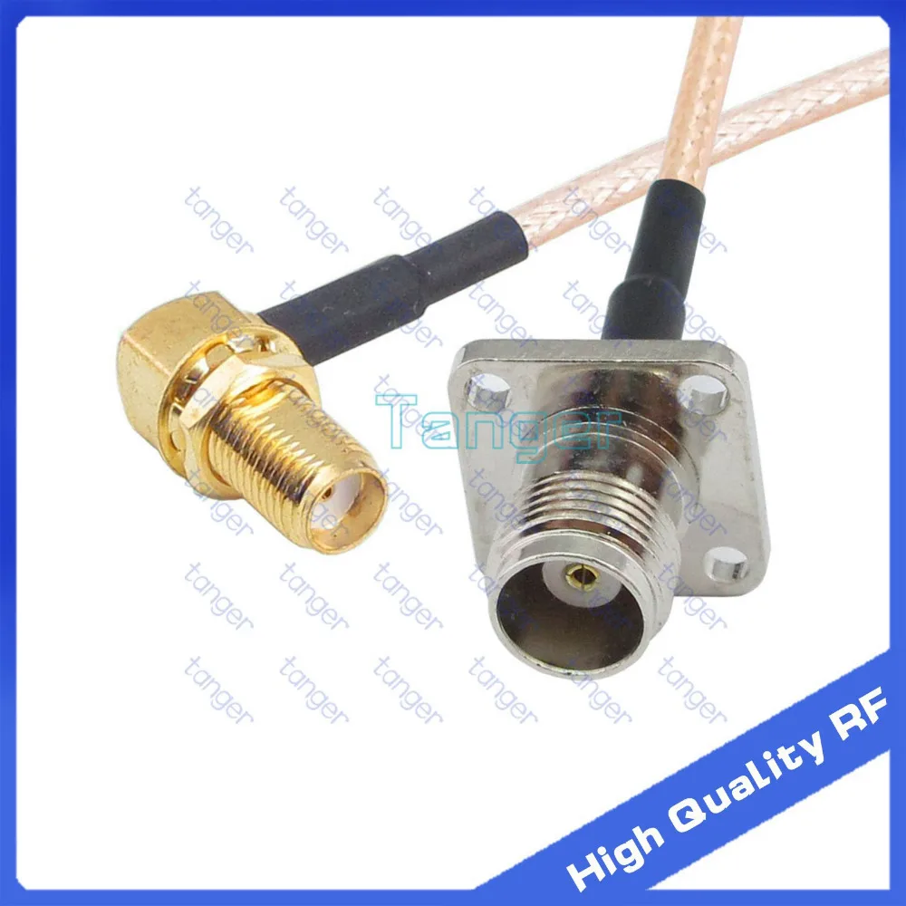 ТНК женский 4 панели отверстие sma женского прямым углом с RG 316 Коаксиальный