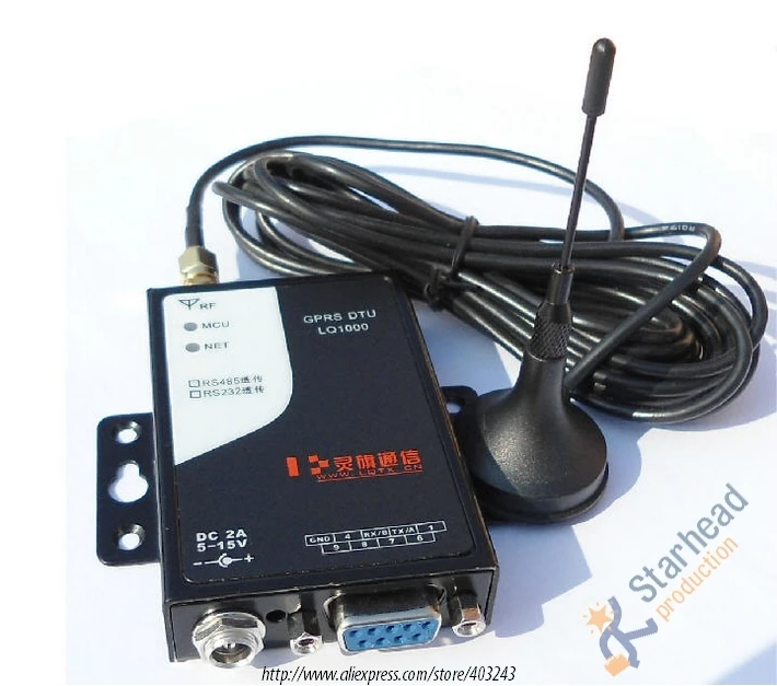 GPRS ДТУ, беспроводной последовательный данных прозрачный модуль модем Передача, RS232 RS485 К конвертер GPRS GSM APN SMS