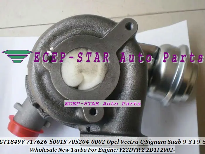 Турбо патрон КЗПЧ GT1849V 717626 717626-5001 S 705204 для Opel Vectra Zafira Astra для SAAB 9,3 9-5 9,5 Y22DTR 2.2L