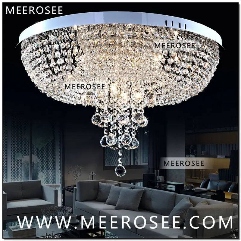 Современные Круглые Хрустальные потолочные светильники Lustre de cristal лампа Хрустальная лестница свет для фойе коридор украшения дома MD8559