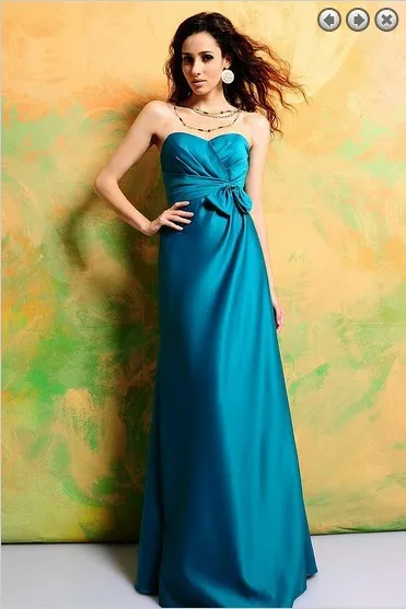 2013 новинка горячая формальное vestidos formales платье с длинным индивидуальные синий ручной с бантом знаменитости невесты платья
