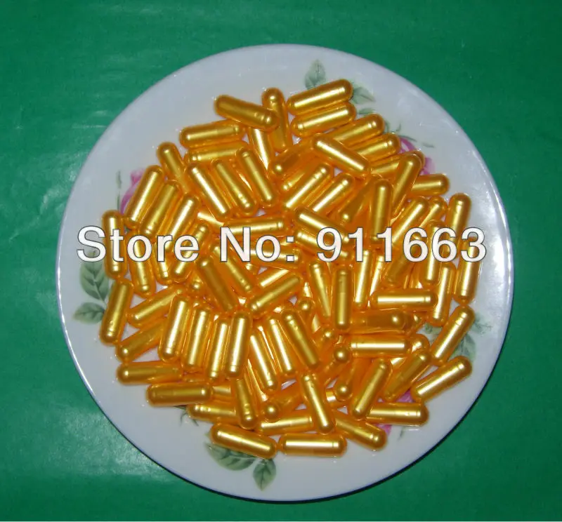 1 #5000 шт.! Жемчужные желто-жемчужные желтые пустые желатиновые капсулы (доступны