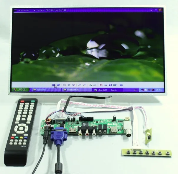 ТВ/HDMI/VGA/AV/USB/аудио ЖК-дисплей контроллер доска + 15,6 inch LP156WH4 1366*768 ЖК-дисплей LTN156AT17 LTN156AT02 LP156WH2 BT156GW02 N156B6