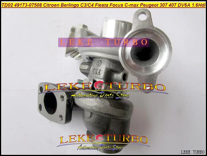 TD025 49173-07508 49173-07506 Turbo turbocharger For Citroen Berlingo C3 C4 FORD Fiesta Focus C-MAX Peugeot 307 407 DV6A 1.6L HDi (2)