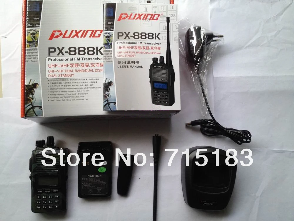 PUXING PX-888K PX CB ham радио двухдиапазонный UHF& VHF 5 Вт двухстороннее радио puxing 888k рация трансивер полицейское оборудование
