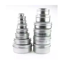 5ML 10ML 15ML 30ML 40ML 50ML 60 ML 80ML 100ML Samples Free Shipping Screw Thread Aluminium Tin .FH-10154