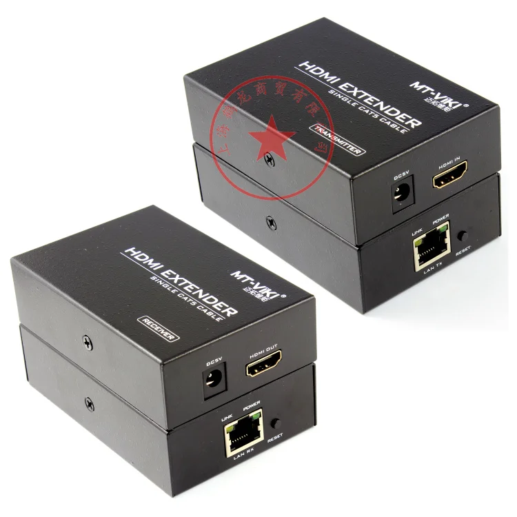 MT-ED06 усилитель сигнала HDMI удлинитель по одному кабелю RJ45 Cat5e/6 Расширение 100 м HDMI 1,4 без потерь 1080P HD 2048*1440