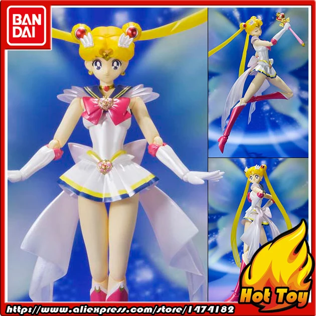 Оригинальный Bandai 100% Tamashii Наций S. H. Figuarts (СВЧ) фигурку-Супер Сейлор Мун из "Довольно Хранитель Сейлор Мун"