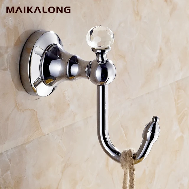 Chrome Luxury Crystal Br Golden Hook Bathroom Hangings Gold Chrome Luxury Crystal Br Golden Hook Bathroom Hangings Gold Towel Rack Clothes