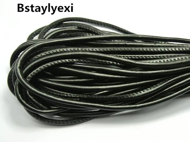 Шнур для ювелирных украшений черный шнур из мягкой синтетической кожи 7 метров 5