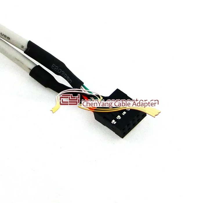 10 шт./лот cy Chenyang PCI USB 2,0 Тип женский винт для материнской платы 9pin кабель с кронштейном