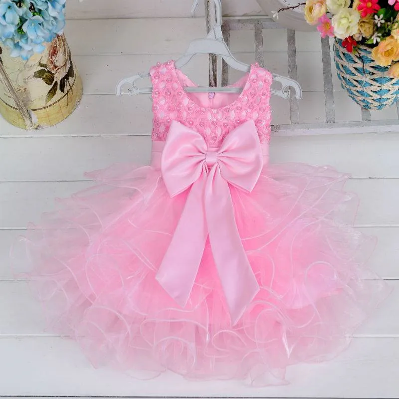 

Mesh Wedding&Birthday Party Girls Dress Princess Summer Children Clothes For Kids Baby Clothing