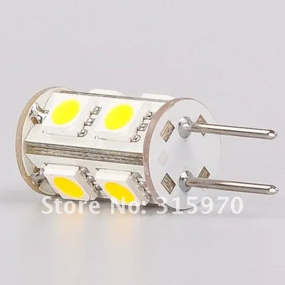 G6.35 led bulb lamp dimmable 1.8W 9led 5050SMD 12VDC 150LM replace the halogen 20W speed free shipment