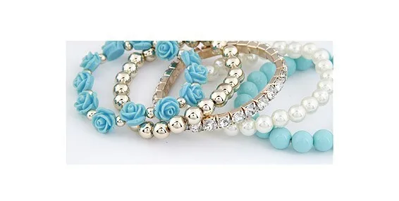 Cute Flower Charm Bracelet