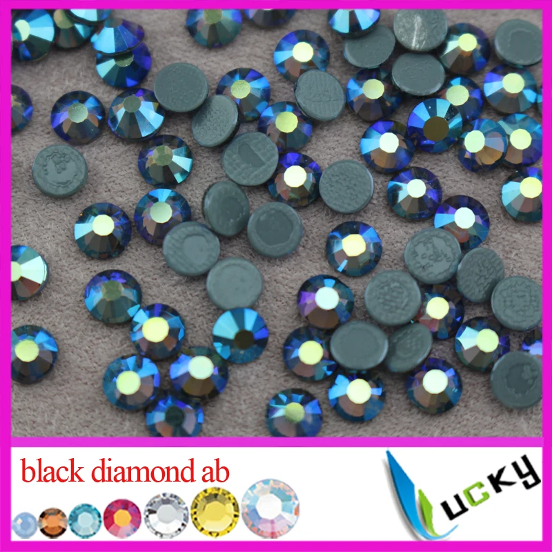 Strass Steine Hotfix Rhinestones 1440 BLACKDIAMOND Ø4mm