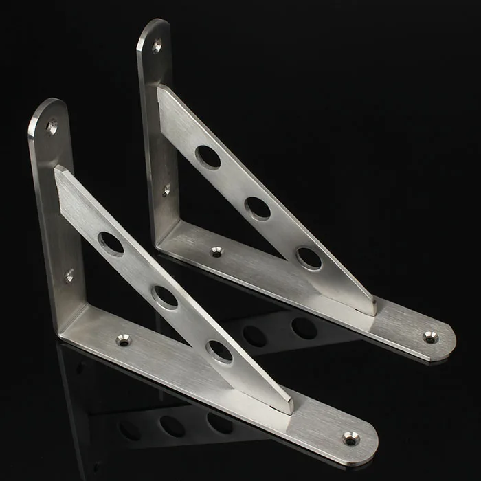 One pair 15cm*10cm*2cm Thickness 3mm Stainless steel triangular bracket
