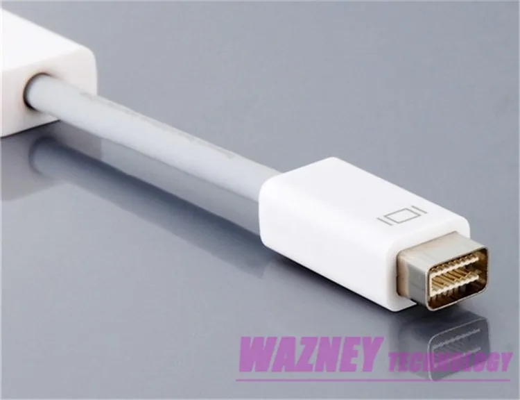 100 шт/партия мини DVI штекер HDMI Женский M/F видео конвертер Кабель-адаптер Шнур для Apple iMac Macbook Pro Белый